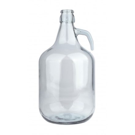 Demizson 5l, üveg, fogantyúval